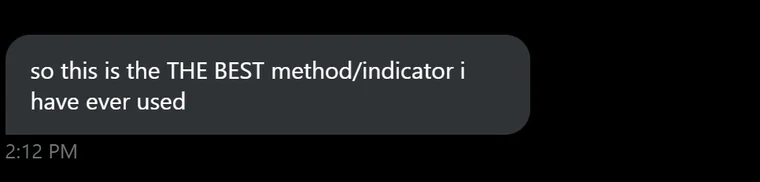 Member message: So this is THE BEST method/indicator I have ever used